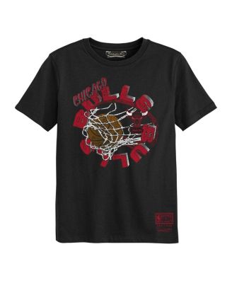 Mitchell & Ness - Preschool Black Chicago Bulls In The Net T-Shirt