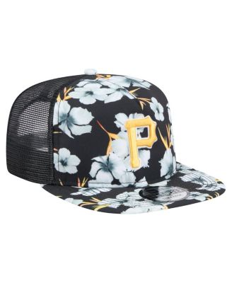 Men's Black Pittsburgh Pirates Adventure Pattern Golfer Trucker Snapback Hat