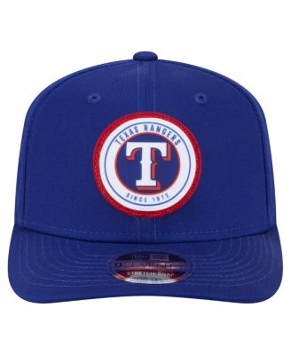 Men's Royal Texas Rangers Circle Patch 9SEVENTY Stretch-Snap Hat