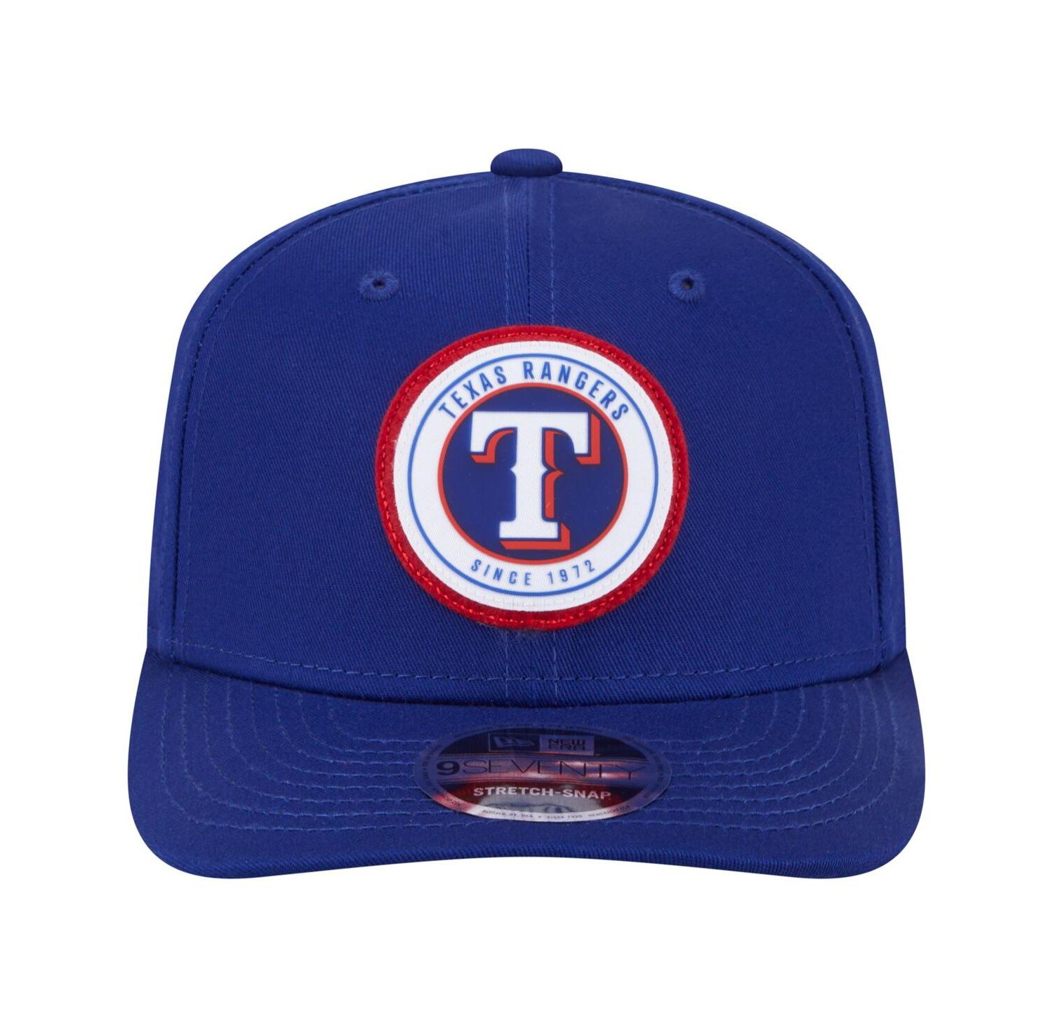 Men's Royal Texas Rangers Circle Patch 9SEVENTY Stretch-Snap Hat