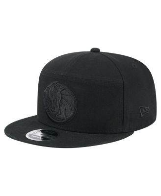 New Era - Men's Black Dallas Mavericks Adventure Canvas Split Panel 9FIFTY Snapback Hat