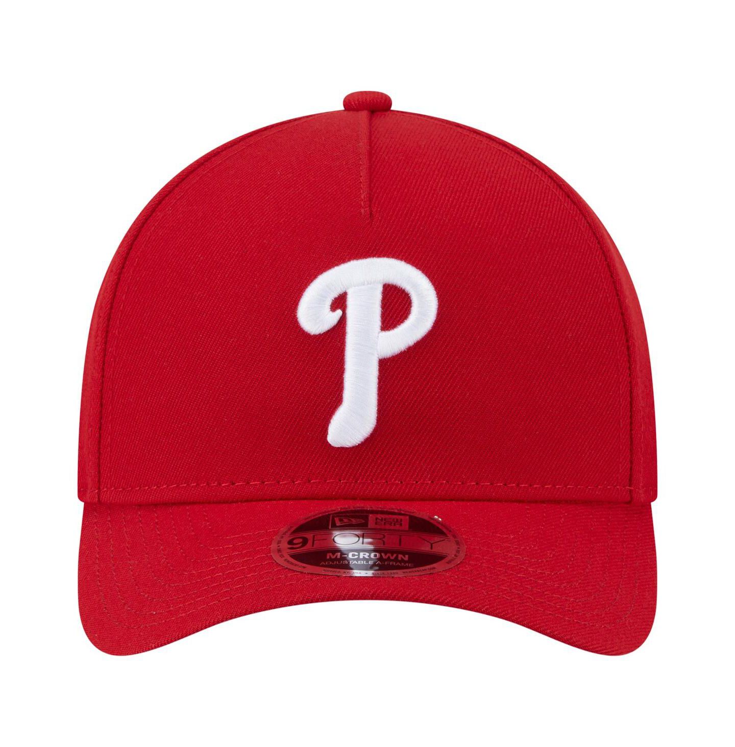 Мужская кепка New Era Red Philadelphia Phillies 9FORTY M-Crown Adjustable Hat — фото 3