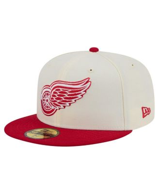 New Era - Men's White Detroit Red Wings Chrome Two-Toned 59FIFTY Fitted Hat