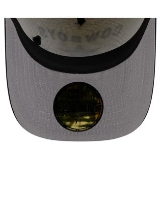 Men's Cream/Navy Dallas Cowboys 2025 NFL Draft A-Frame 59FIFTY Fitted Hat