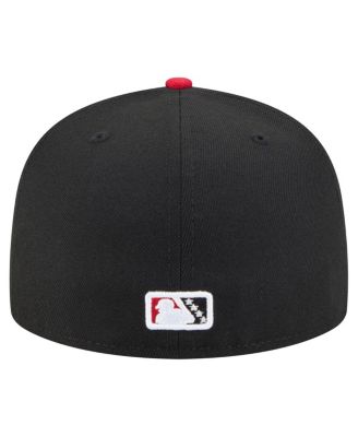 Men's Black/Red El Paso Chihuahuas Authentic Collection 59FIFTY Fitted Hat