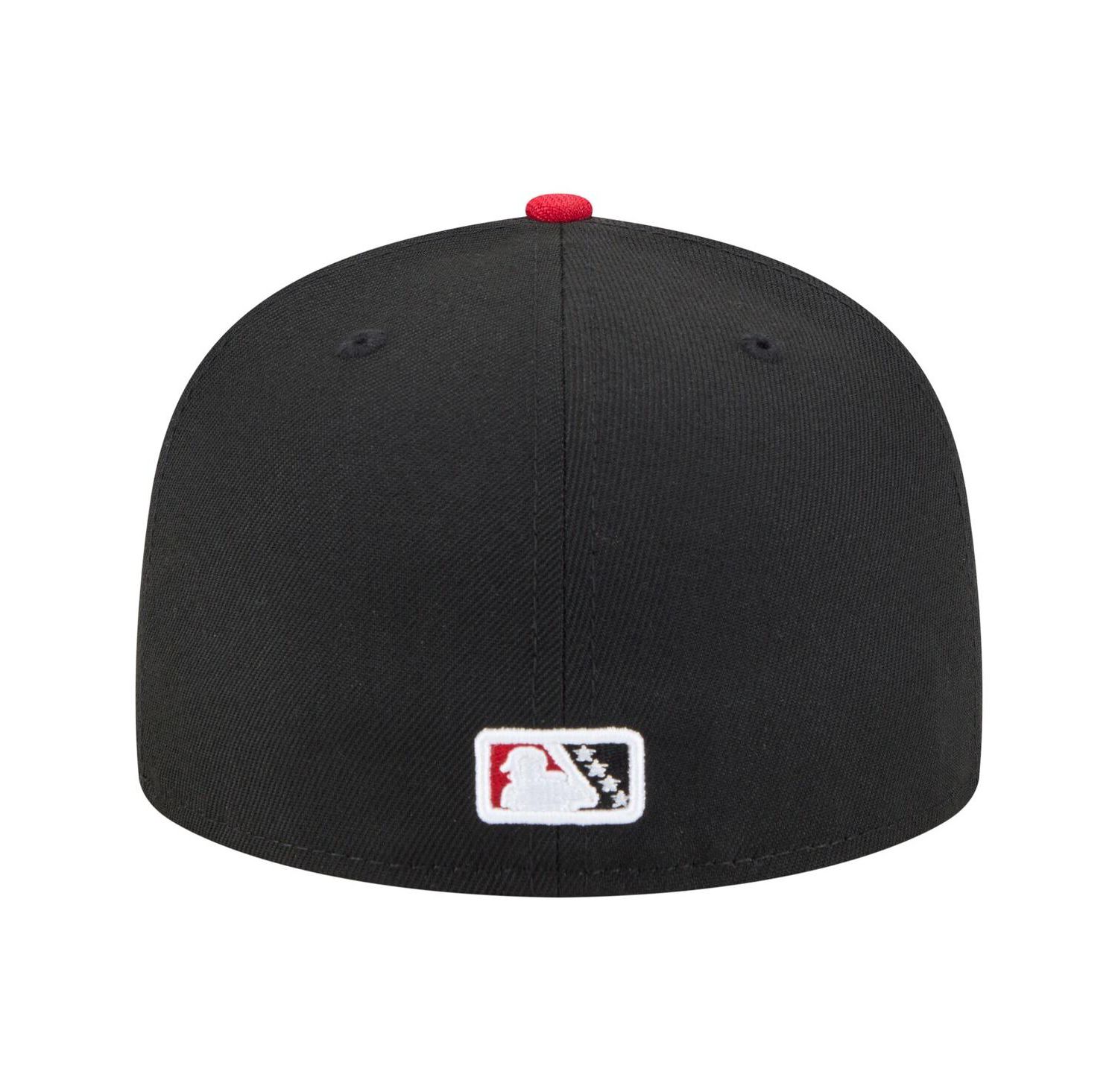Men's Black/Red El Paso Chihuahuas Authentic Collection 59FIFTY Fitted Hat
