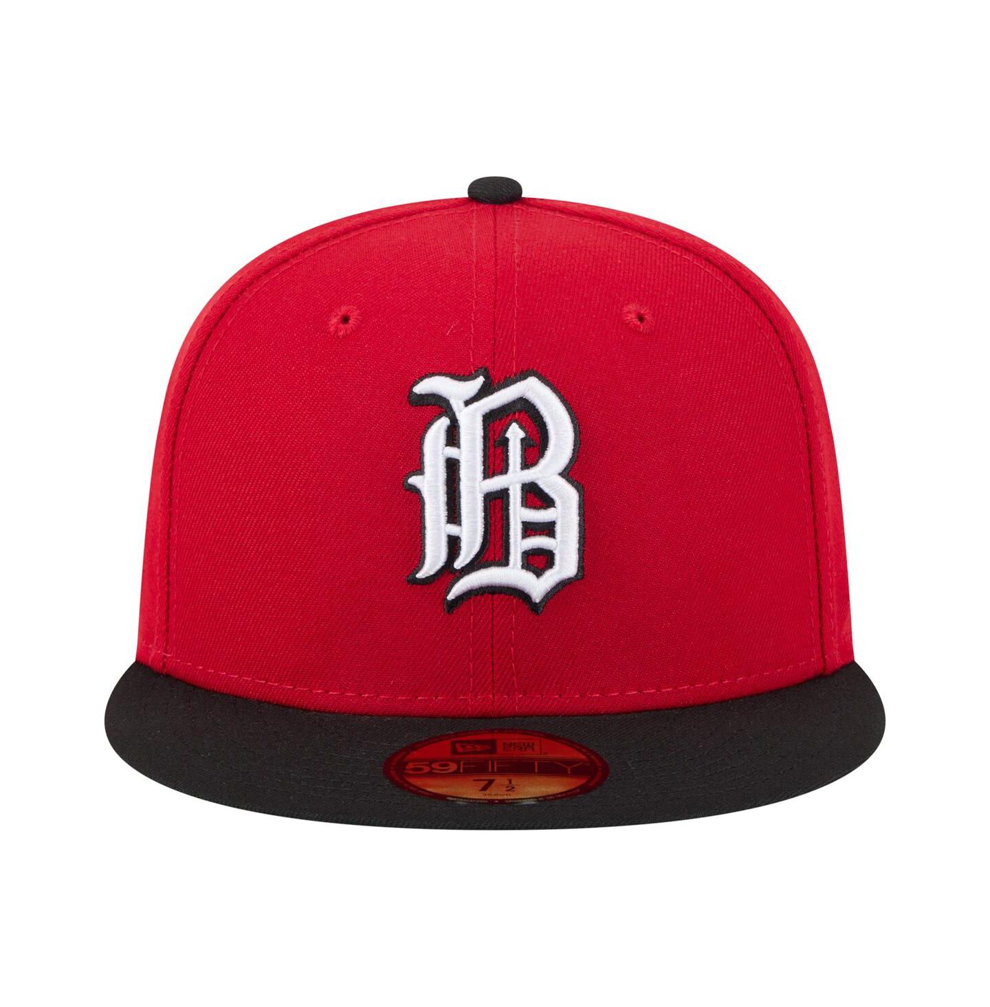 Мужская кепка New Era Red/Black Birmingham Barons Authentic Collection 59FIFTY Fitted Hat — фото 2