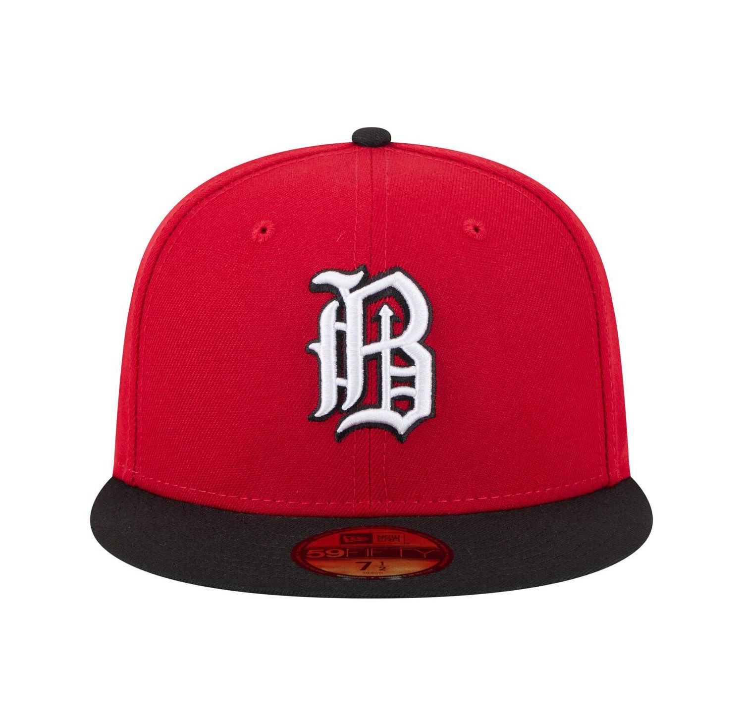Men's Red/Black Birmingham Barons Authentic Collection 59FIFTY Fitted Hat