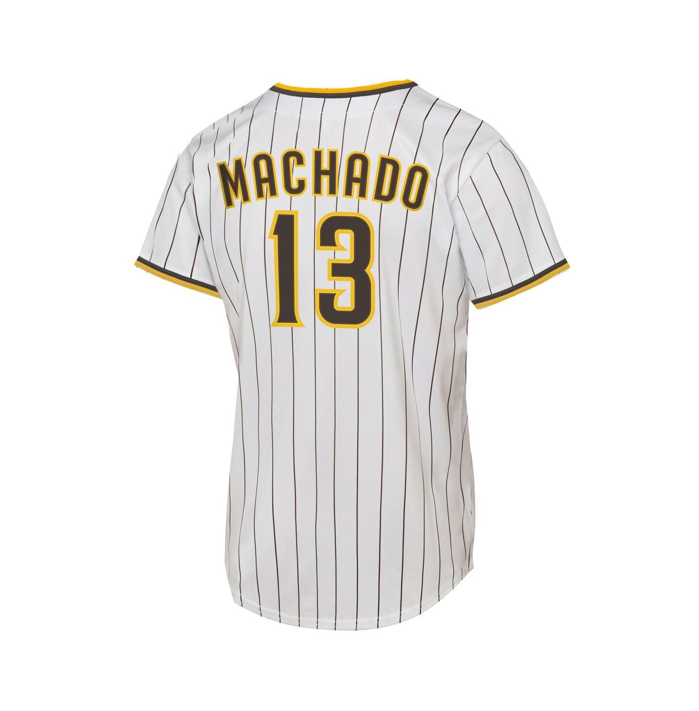 Детское джерси Nike Manny Machado San Diego Padres Home Replica Player, цвет белый — фото 3