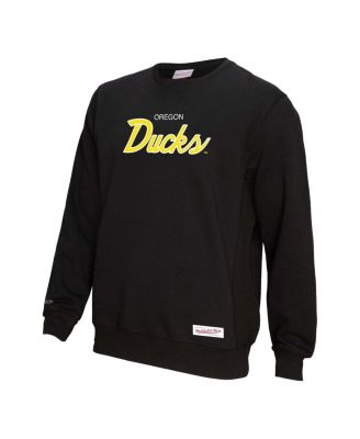 Men's Black Oregon Ducks Elite Script Pullover Sweatshirt