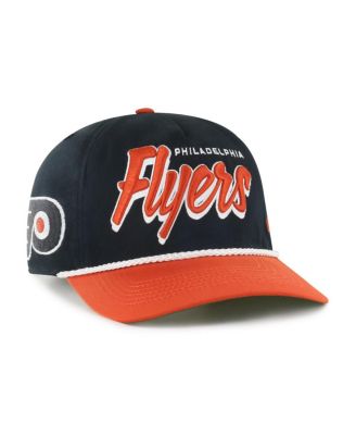 '47 Brand - Men's Black/Orange Philadelphia Flyers Dropshadow Rope Hitch Adjustable Hat