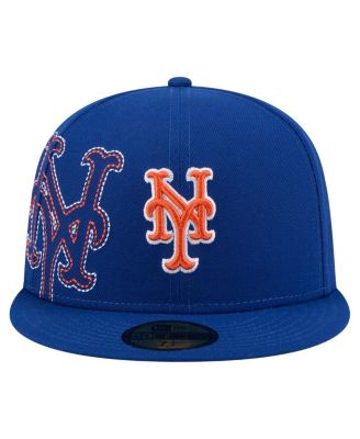 Men's Royal New York Mets Yarn Stitch 59FIFTY Fitted Hat