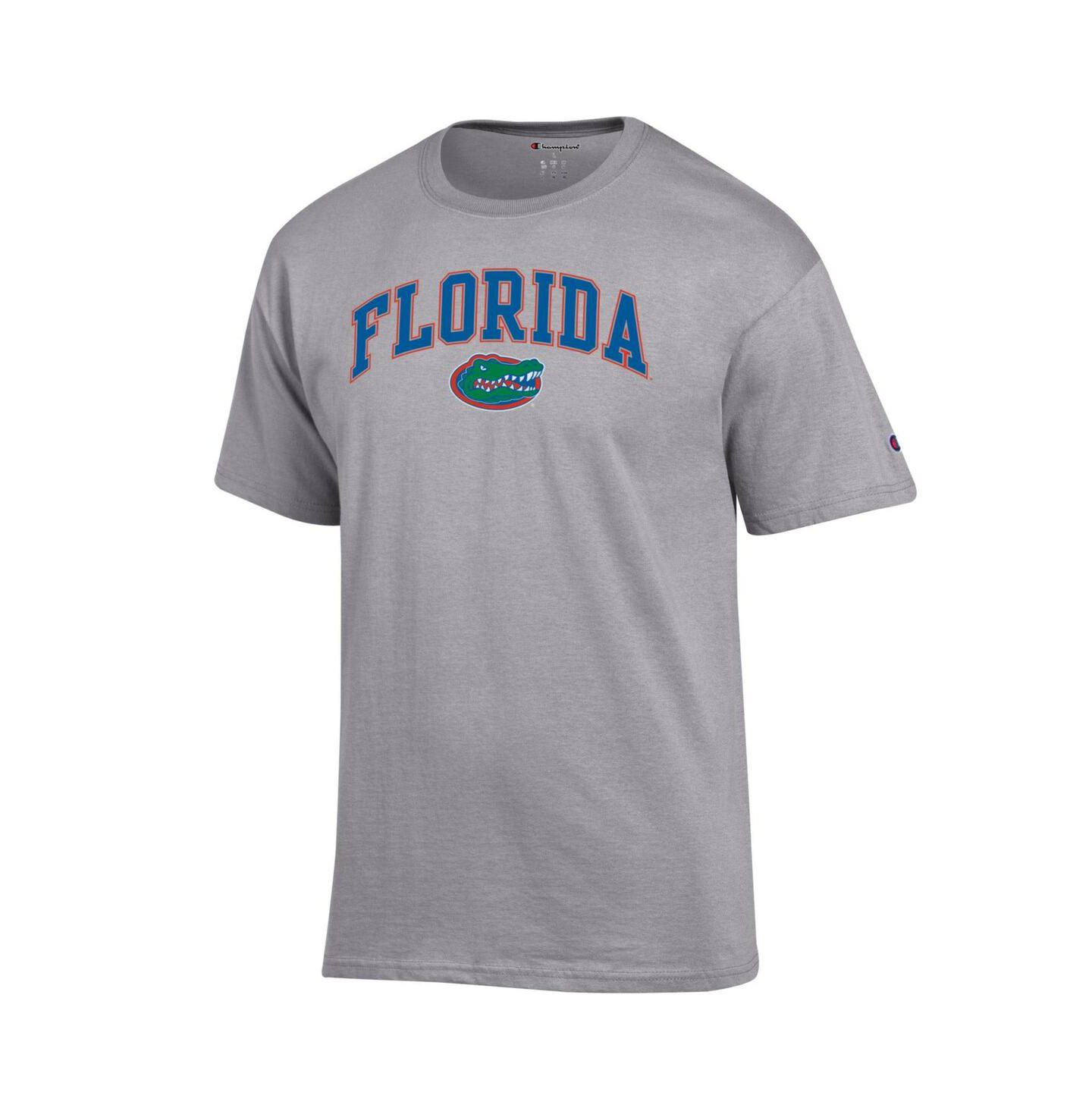 Мужская футболка Champion Heather Gray Florida Gators Arched Logo — фото 3