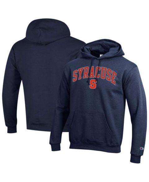 Мужское худи Champion Orange Syracuse Orange Arch Over Logo Pullover, цвет: Тёмно-синий