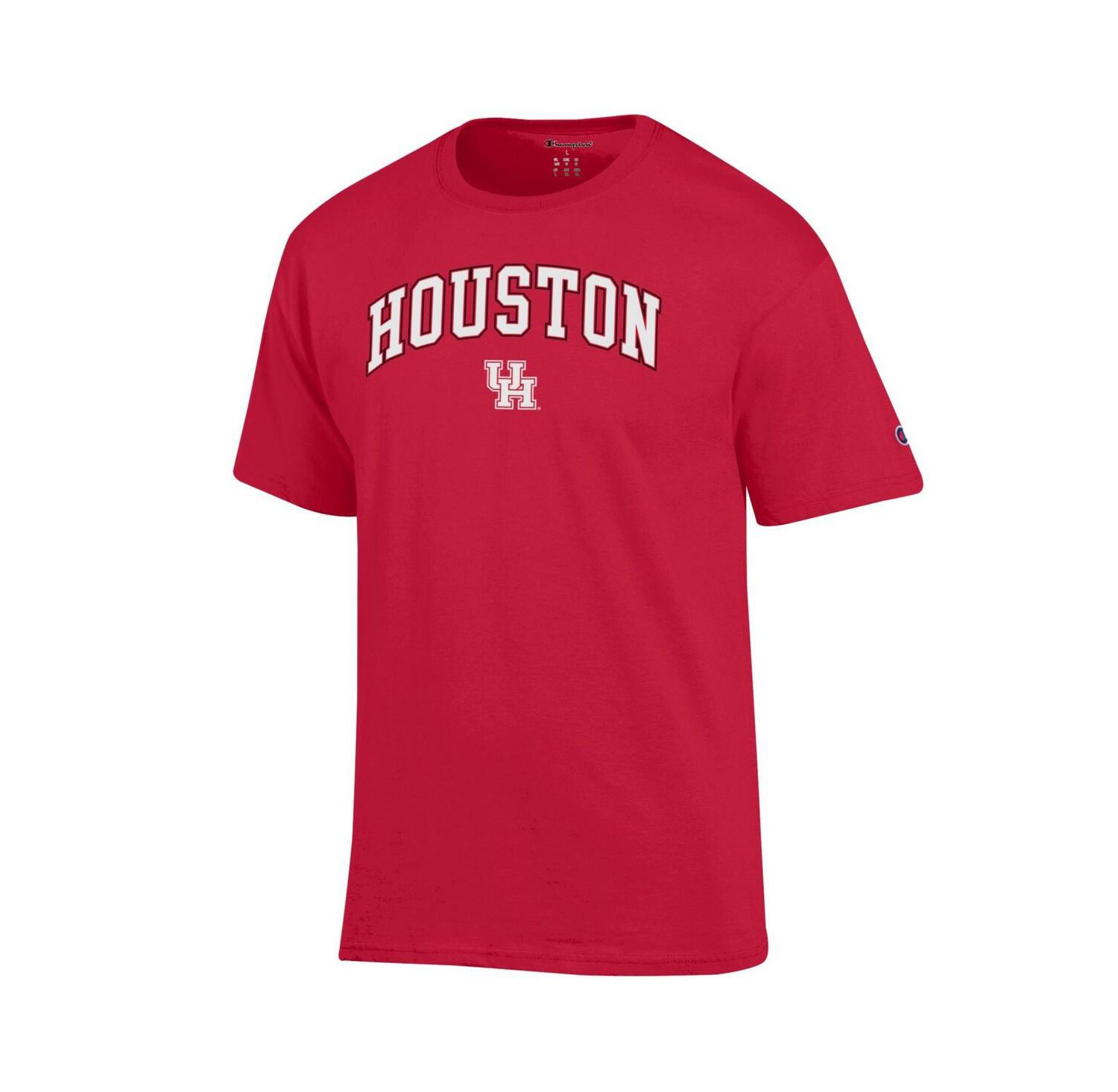 Men's Red Houston Cougars Arch Over Logo T-Shirt