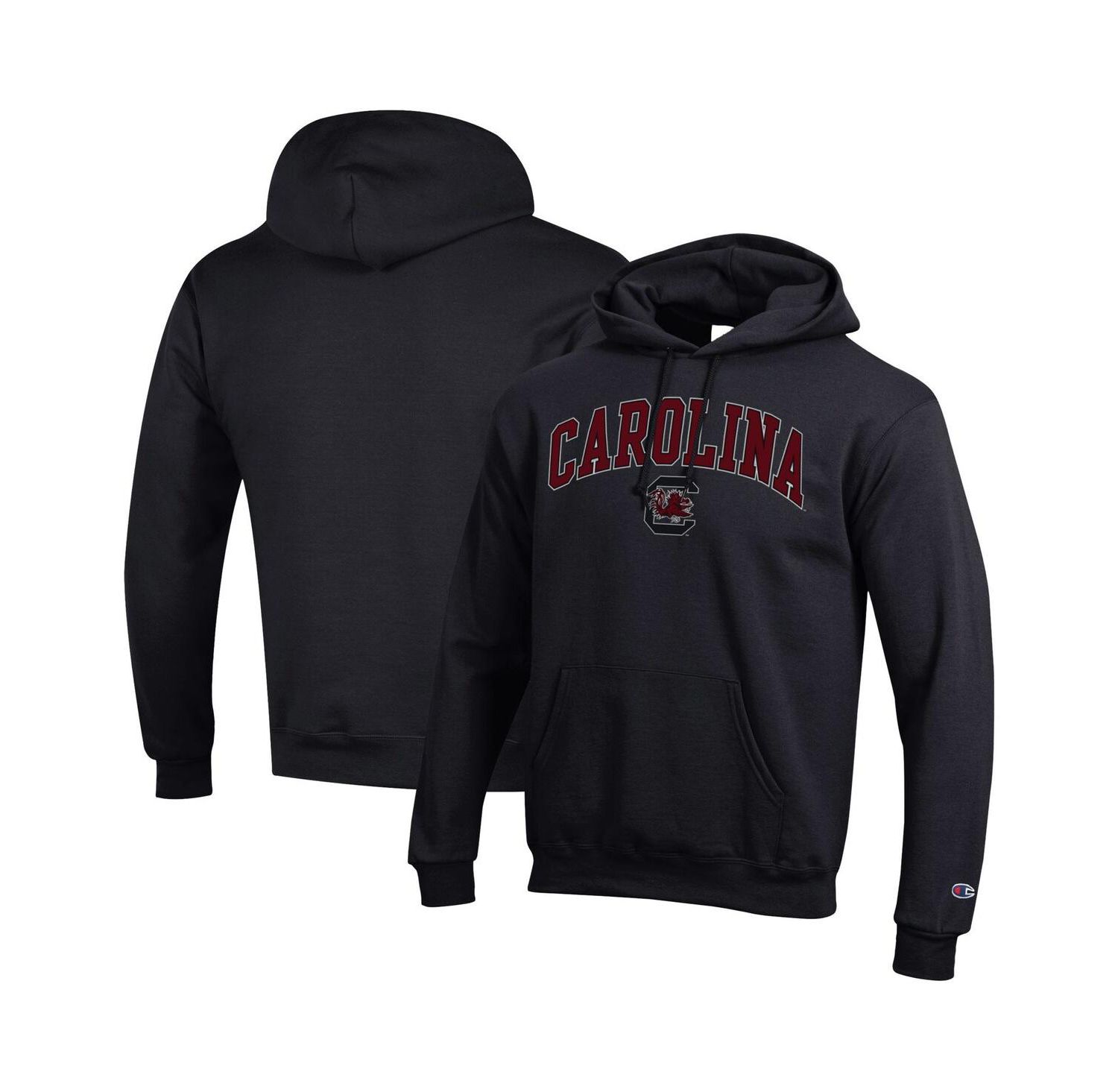 Men's Garnet South Carolina Gamecocks Arch Over Logo Pullover Hoodie