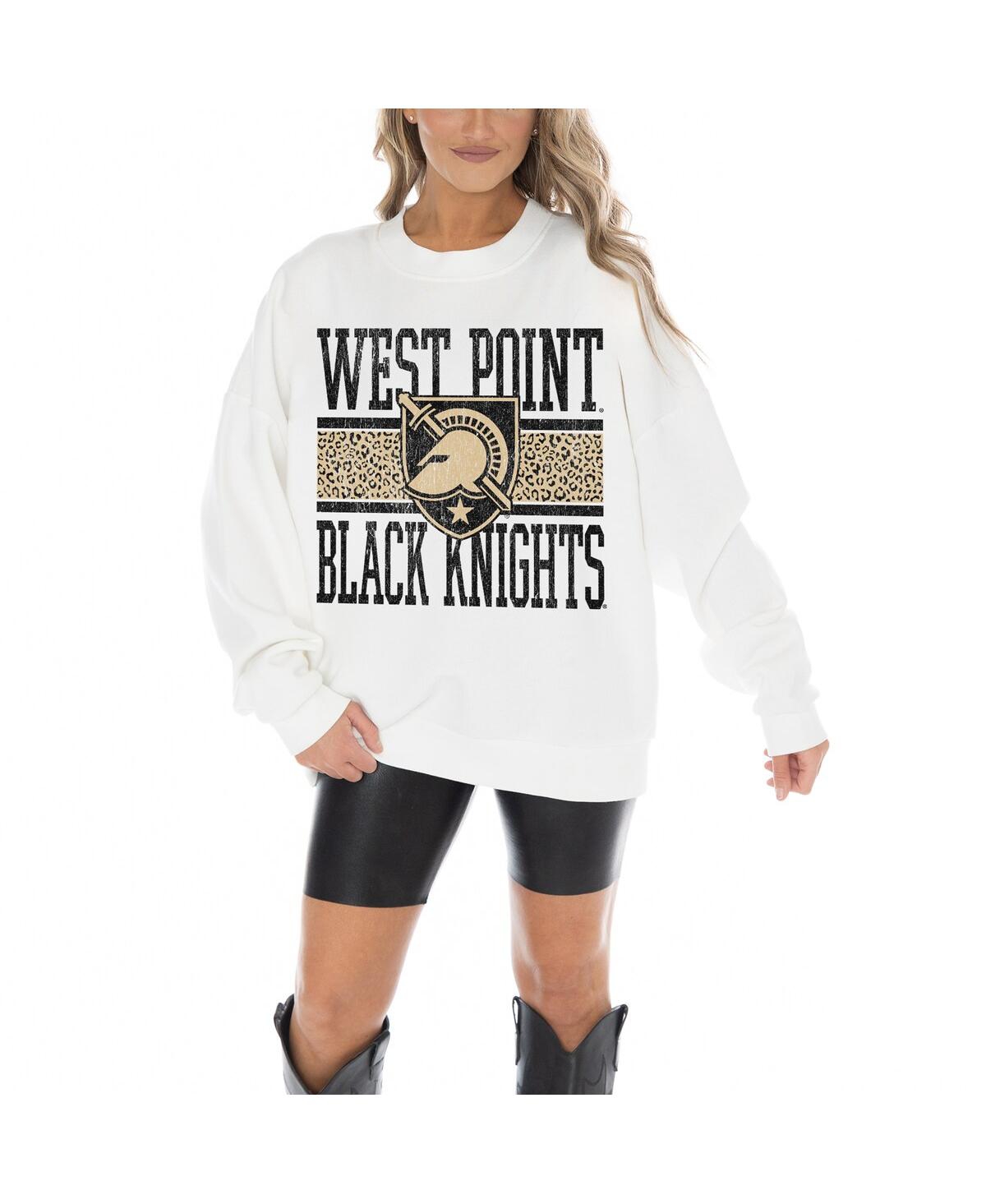 Gameday Couture Women's White Army Black Knights Fair Catch Pullover Sweatshirt