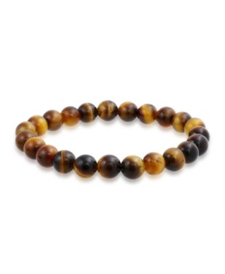 Natural Stone Multi Color Stackable Round 8MM Ball Beads Strand Stretch Bracelet