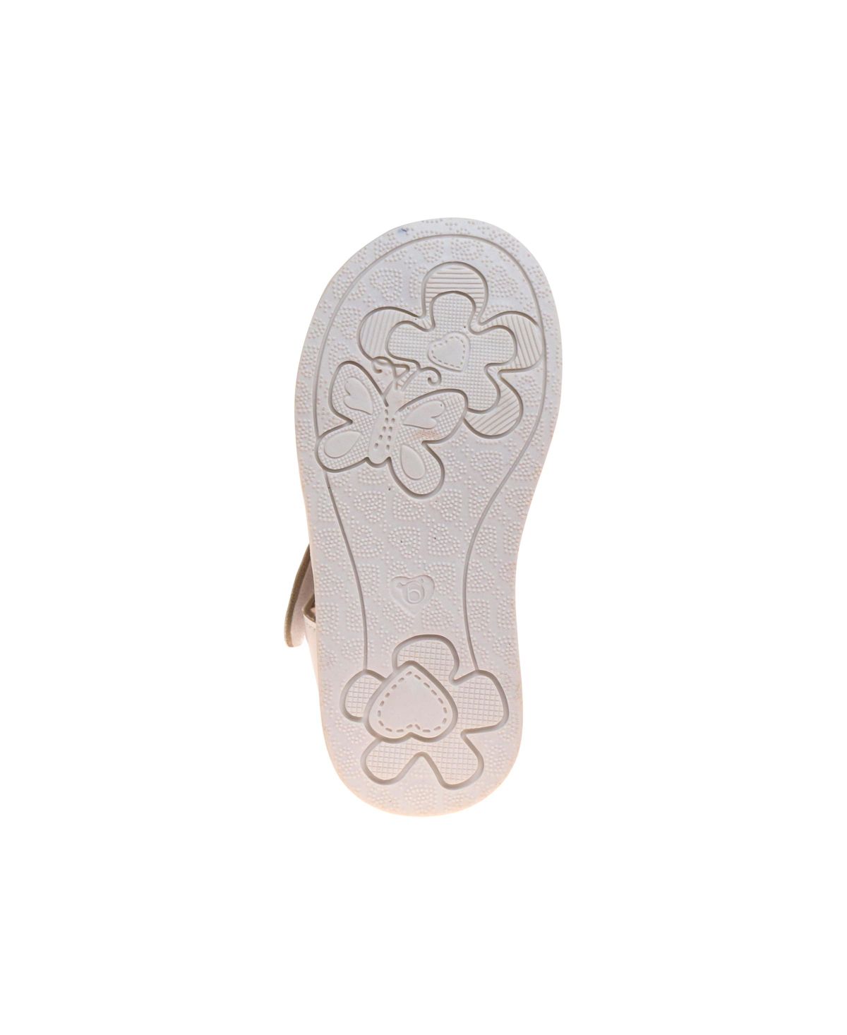 Laura Ashley Toddler Girls Flower Detail Closed Toe Sandals In White