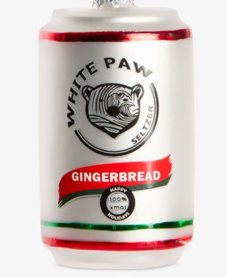 Foodie and Spirits White Paw Can with Bear Ornament, Created for Macy's