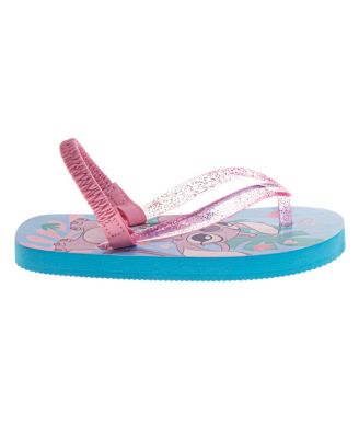 Toddler Girls Stitch and Angel Dual Sizes Flip Flop Slippers