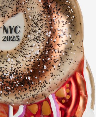 New York Glass Smoked Salmon Bagel Sandwich Ornament, Created for Macy's