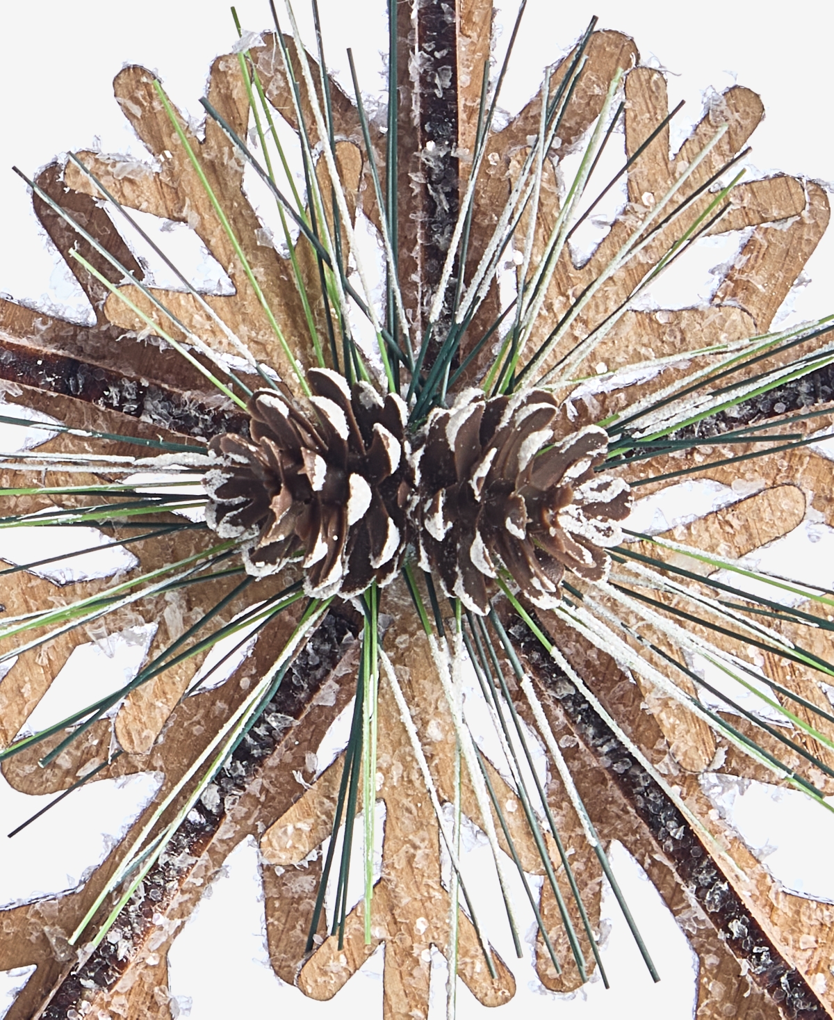 Holiday Lane Nordic Wonderland Rustic Snowflake Ornament, Macy's Exclusive In Multi