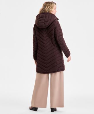 Women's Hooded Puffer Coat, PXXS-XXL