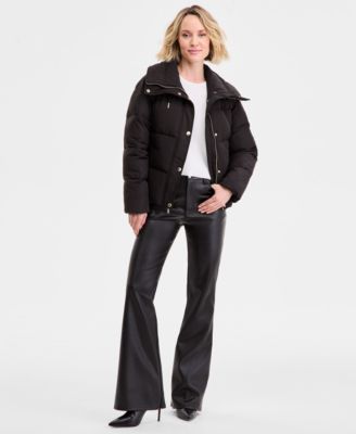 Michael Kors - Women's Drawstring-Collar Puffer Coat
