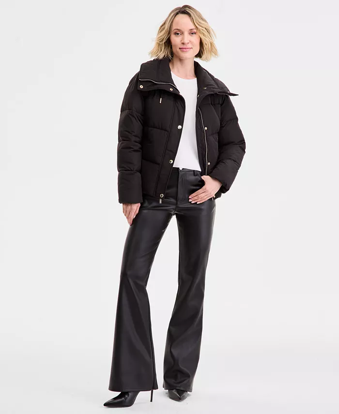 Women's Drawstring-Collar Puffer Coat - thumbnail 6