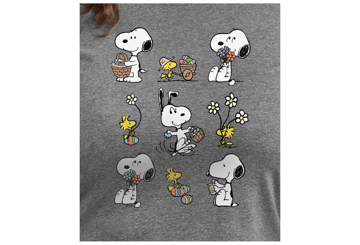 Plus Size Snoopy Easter Graphic T-Shirt