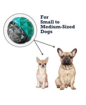 Geometric Design Textured Ball Dog Chew Toy – Small