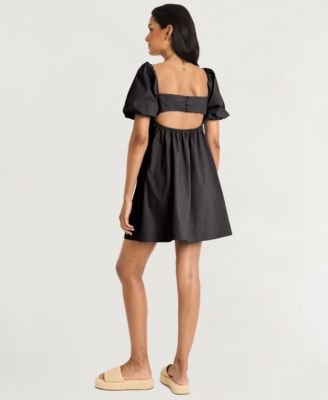Women's Bubble-Hem Mini Dress