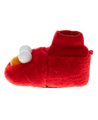 Toddler Girls and Toddler Boys Curious Elmo Dual Sizes Slippers
