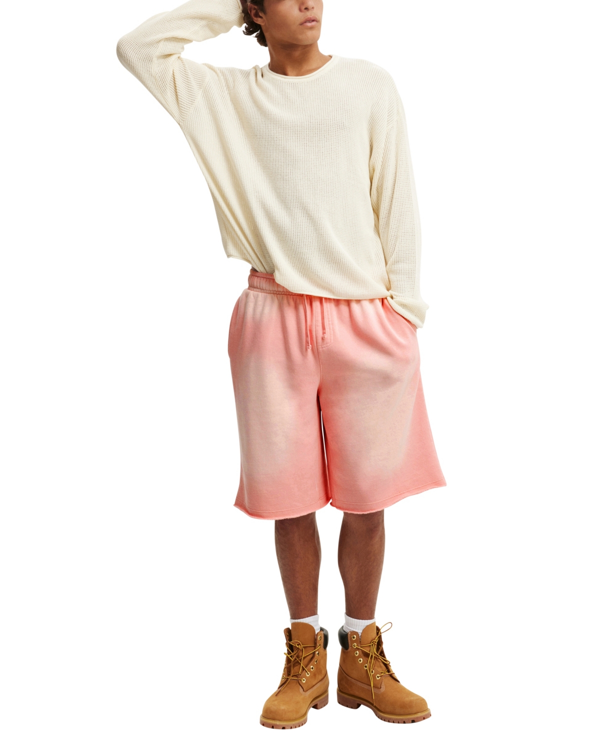COTTON ON MEN'S SUPER BAGGY FLEECE SHORTS 