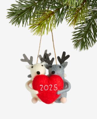 Holiday Lane - Our First Christmas 2025 Deer Heart Ornament