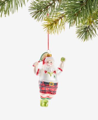 Holiday Lane - Sports Pickleball Santa Ornament