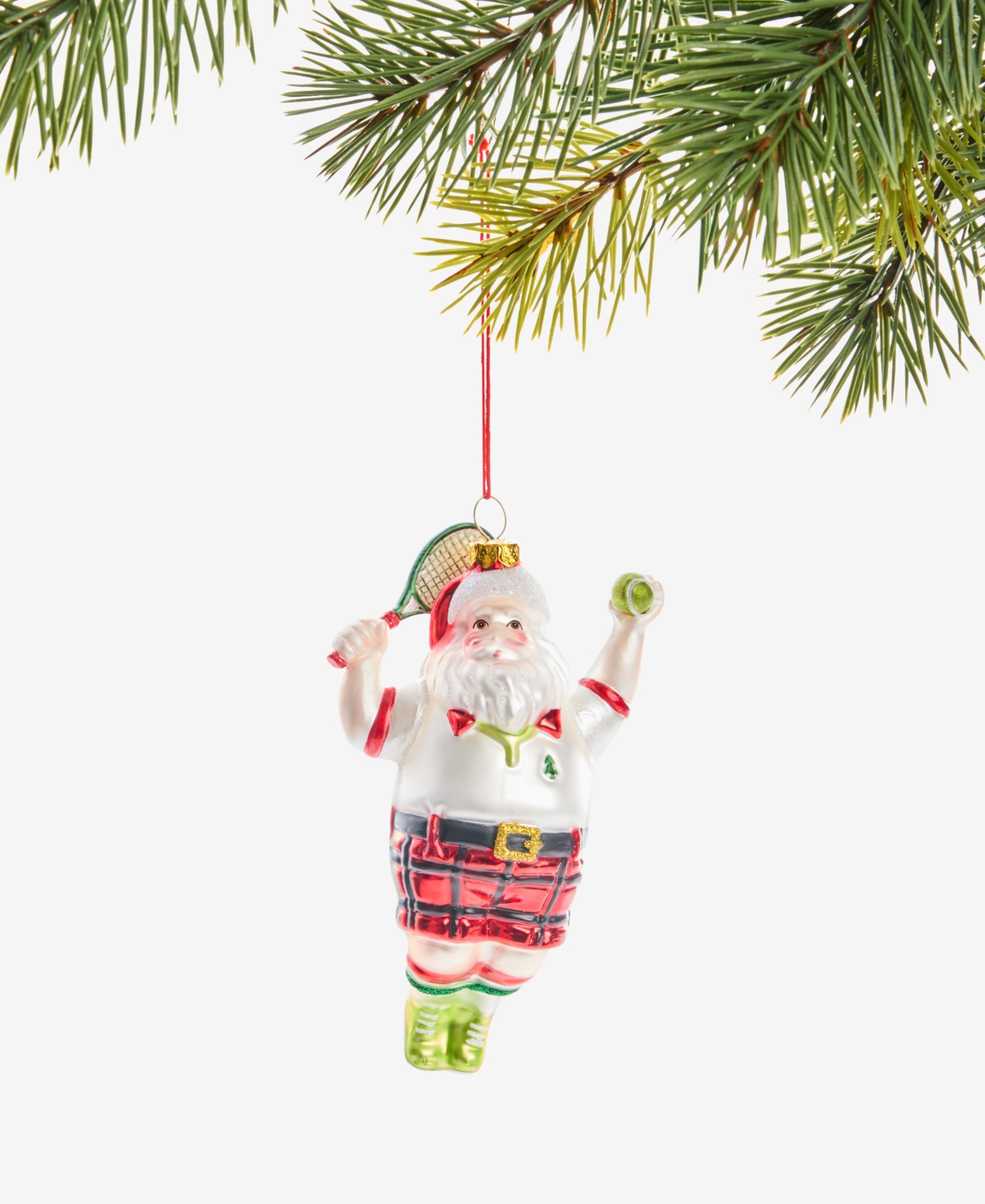 Holiday Lane Sports Pickleball Santa Ornament, Macy's Exclusive In Transparent