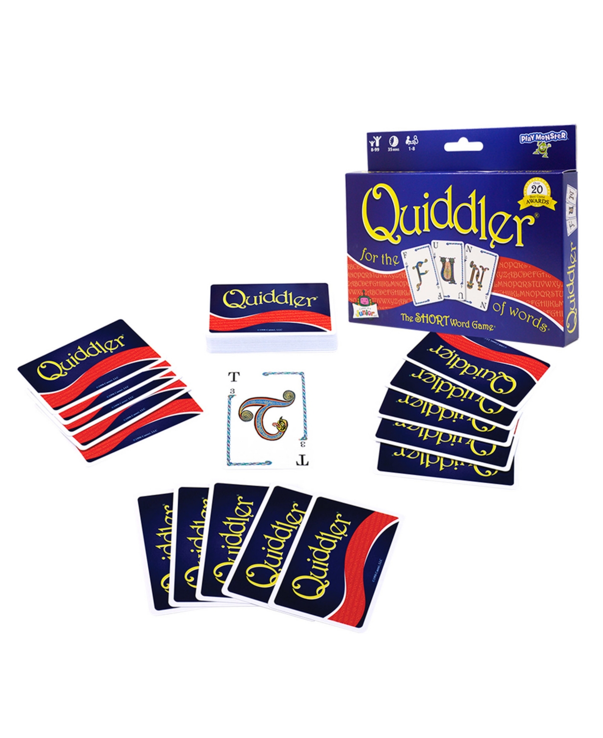 Set Family Games Quiddler Word Games, Pack Of 2