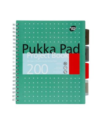 Metallic Green Letter Sized Subject Divider Notebook, Pack of 3