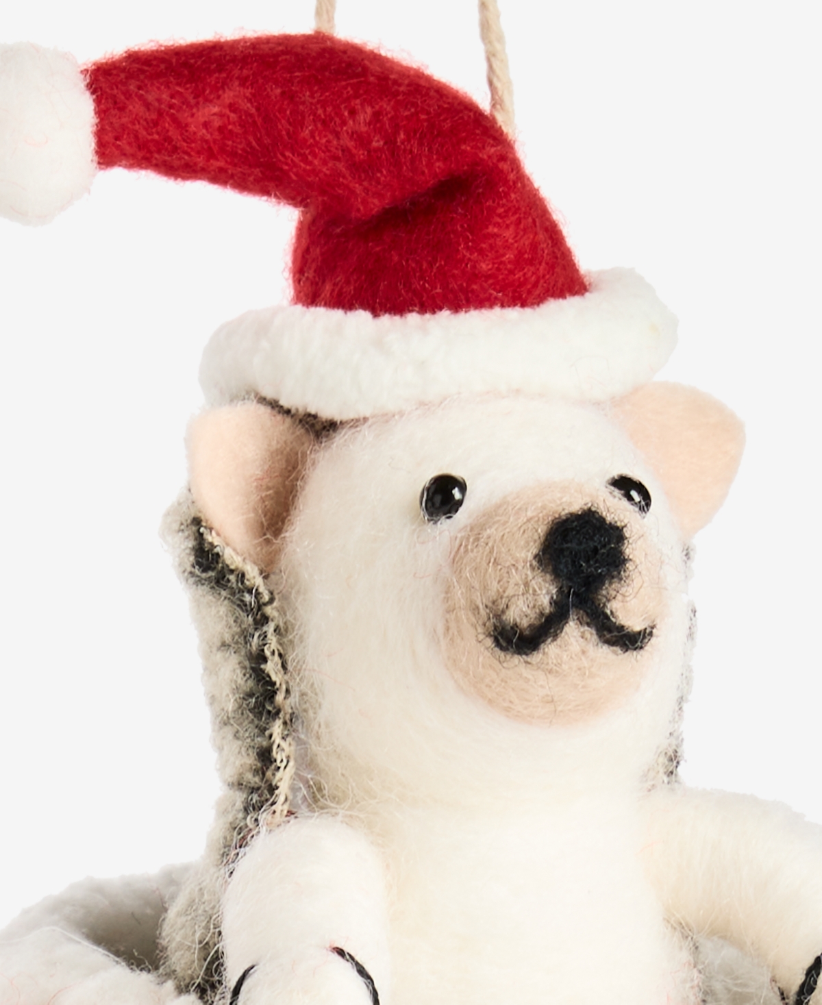 Holiday Lane Tiny Tidings Hedgehog In Mug Ornament, Macy's Exclusive In Transparent