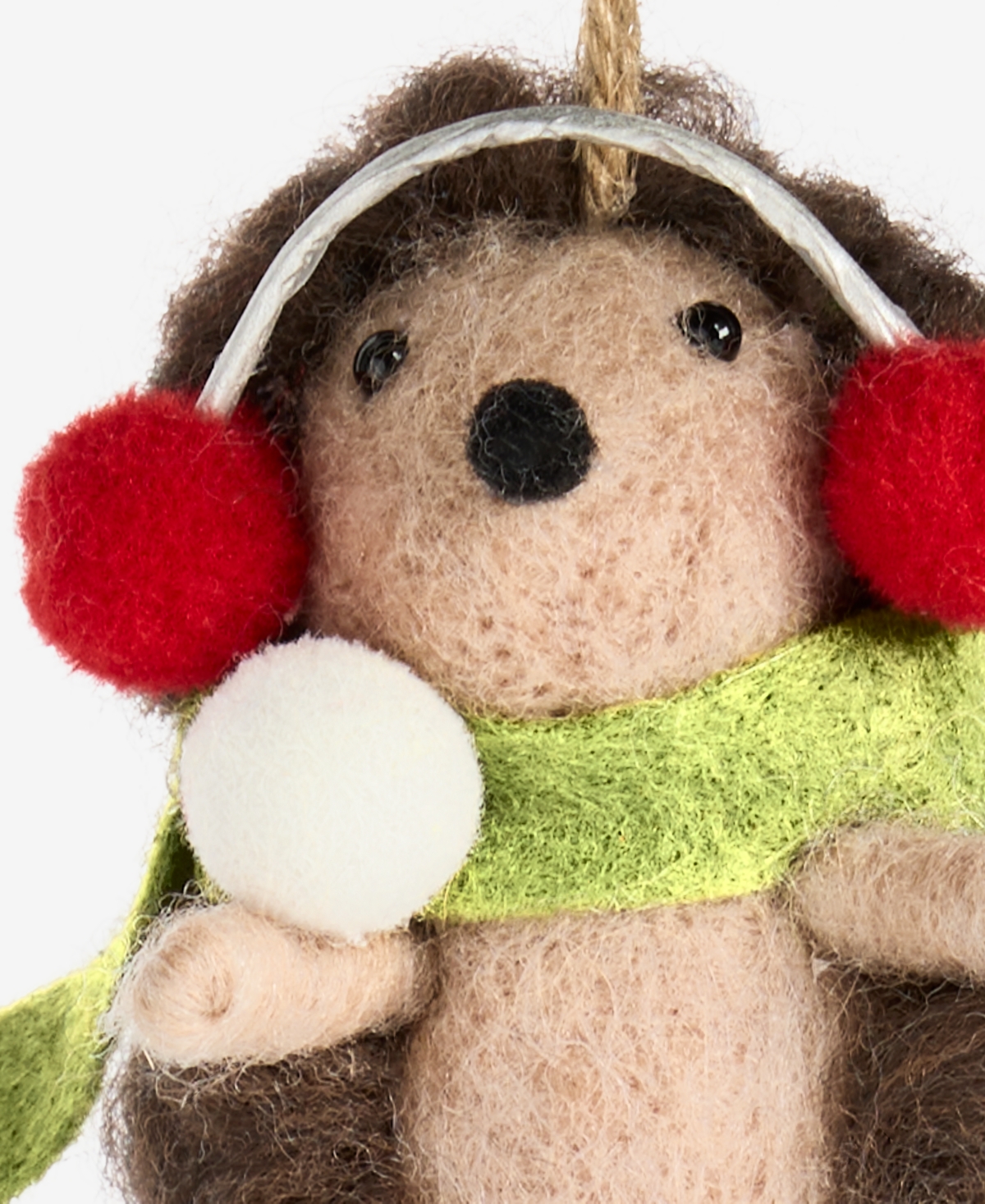Holiday Lane Tiny Tidings Wool Hedgehog Ornament, Macy's Exclusive