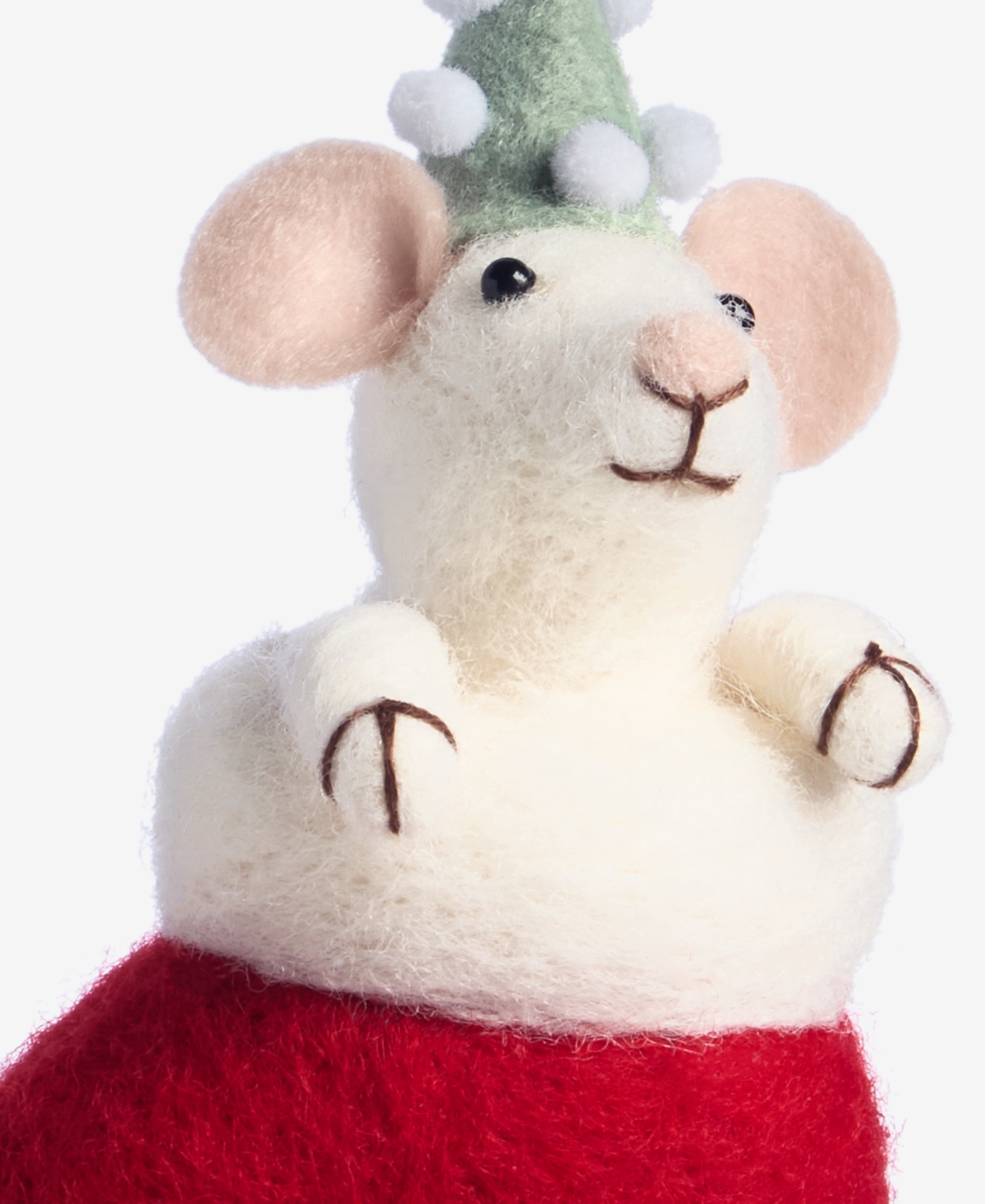 Holiday Lane Tiny Tidings Felted Mitten Mouse Ornament, Macy's Exclusive In Transparent