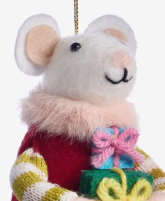 Tiny Tidings Felted Mouse with Gift Ornament, Macy's Exclusive