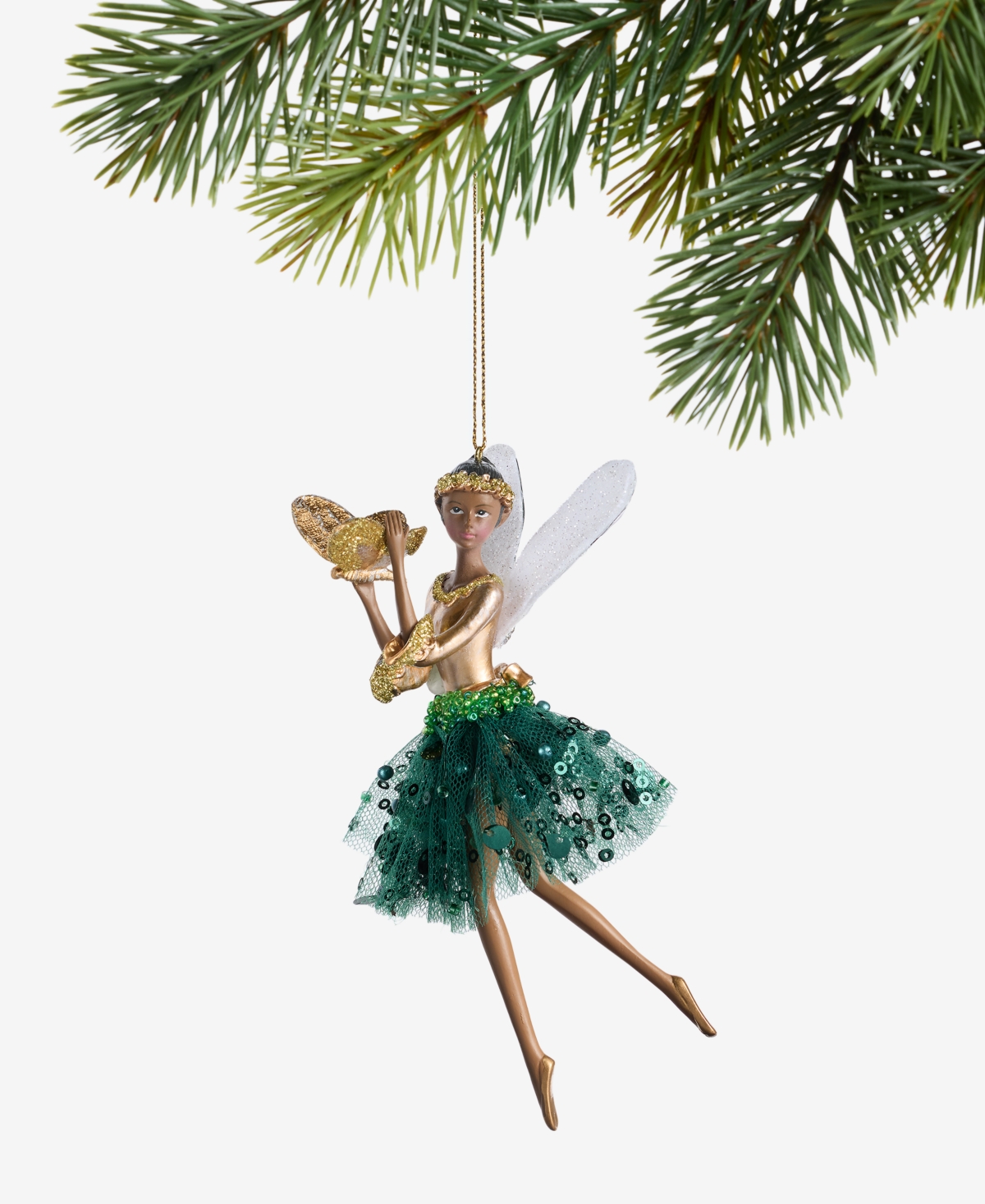 Holiday Lane Enchanted Forest Fairy With Wings Ornament, Macy's Exclusive In Multi