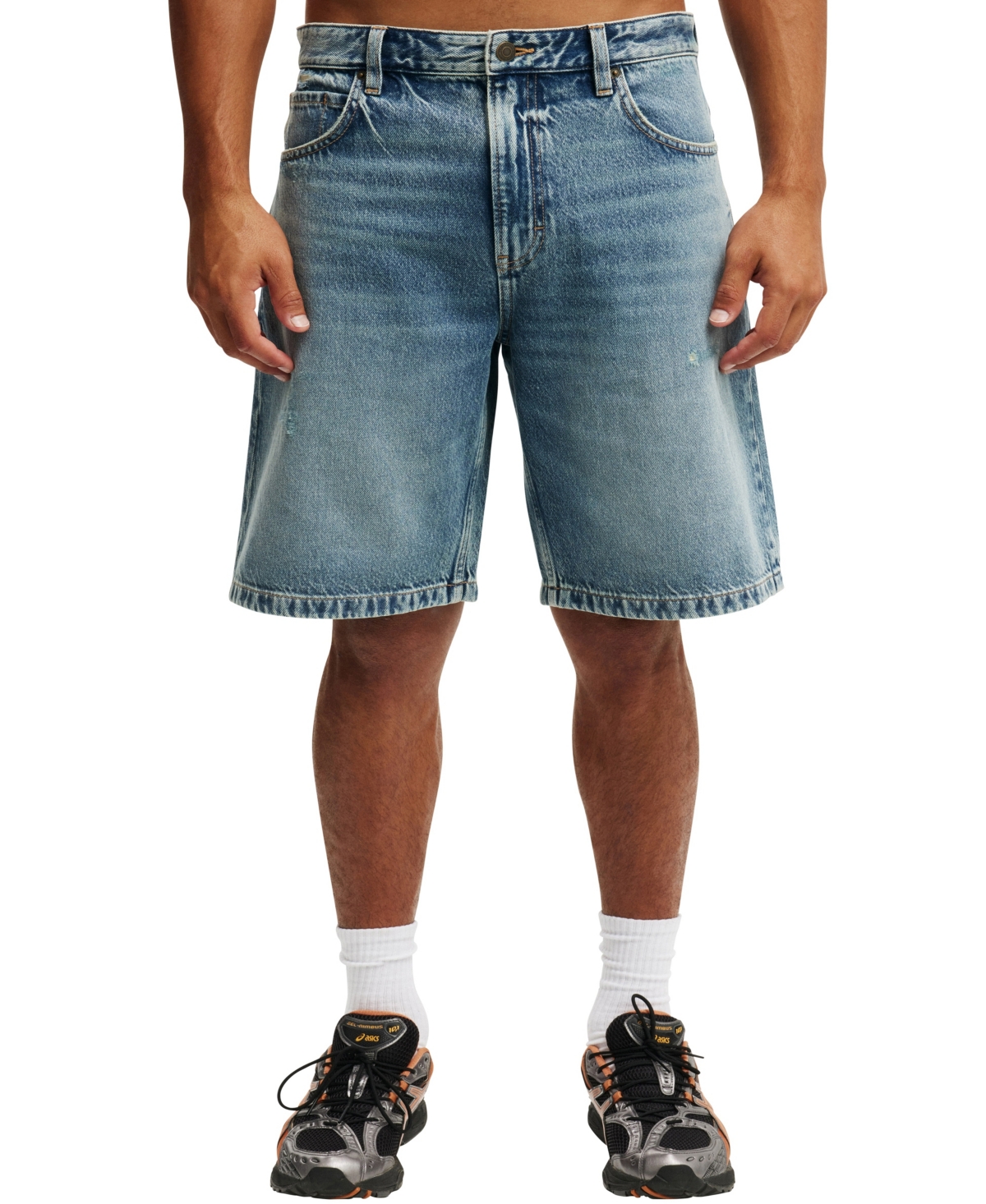 COTTON ON MEN'S BAGGY DENIM SHORTS 
