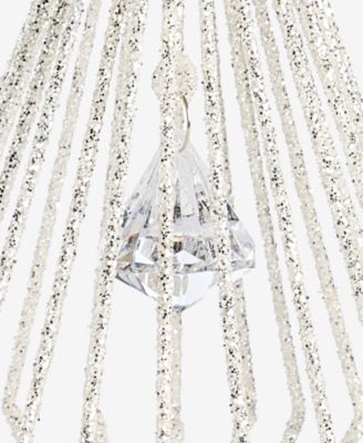 Gilded Glamour Iron Glitter Drop Ornament, Macy's Exclusive