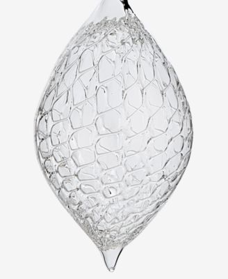 Iced Delight Glass Drop Ornament, Macy's Exclusive 