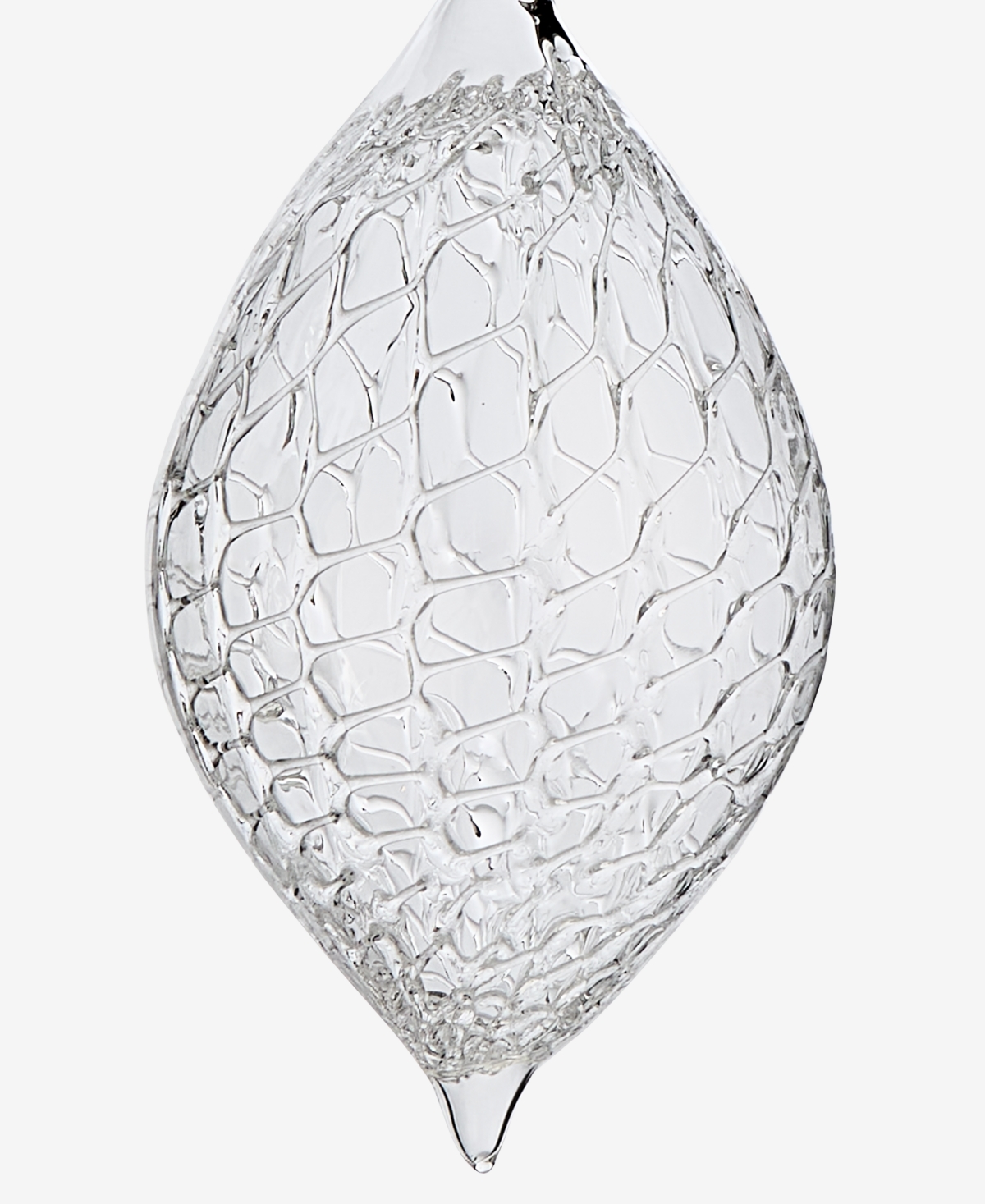 Holiday Lane Iced Delight Glass Drop Ornament, Macy's Exclusive In Transparent