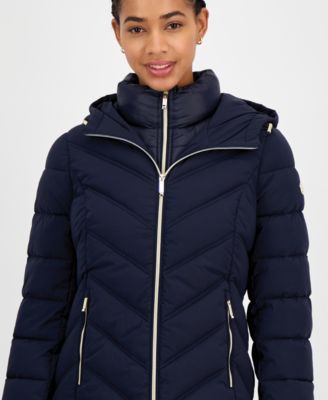 Women's Hooded Bibbed Packable Puffer Coat